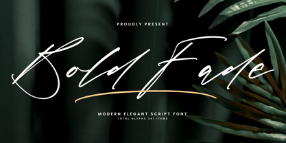 Bold Fade Font Poster 1