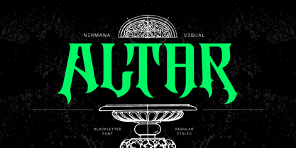 Altar Gothic Font Poster 1