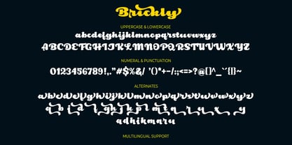 Brickly Font Poster 9