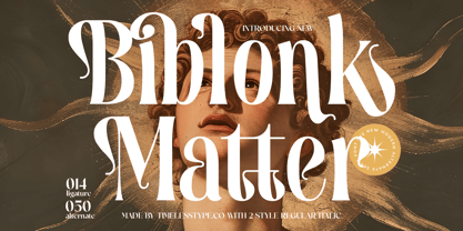 Biblonk Matter Font Poster 1