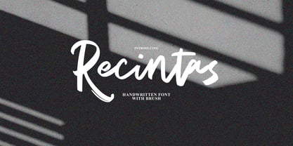 Recintas Brush Font Poster 1