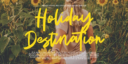 Recintas Brush Font Poster 2