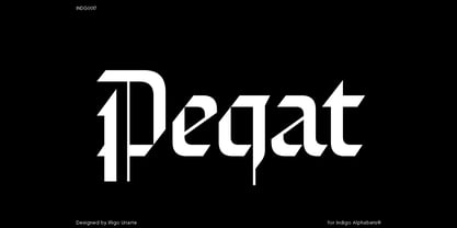 INDG Peqat Font Poster 1
