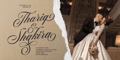 Regality Script Font Poster 2