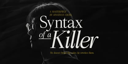 Roman Noirs Font Poster 2