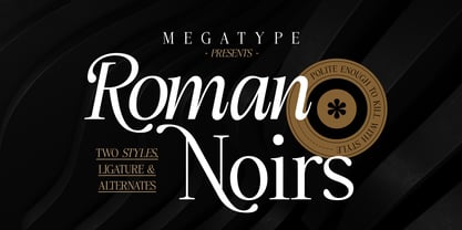 Roman Noirs Font Poster 1
