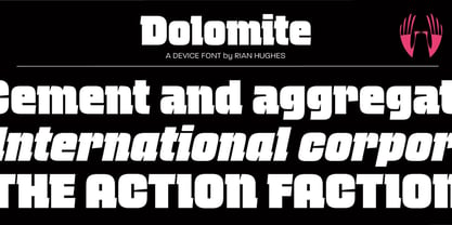 Dolomite Font Poster 1