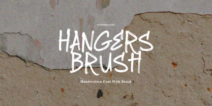 Hangers Brush Font Poster 1