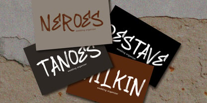 Hangers Brush Font Poster 10