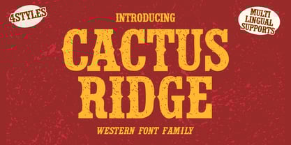 Cactus Ridge Font Poster 1