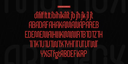 Arcerox Font Poster 12