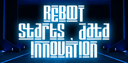 Digitron Futures Font Poster 2
