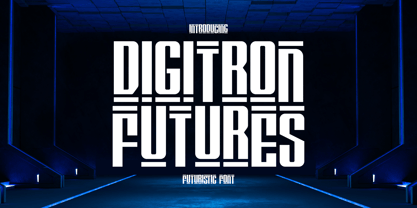 Digitron Futures Font Poster 1