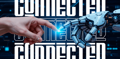 Digitron Futures Font Poster 4