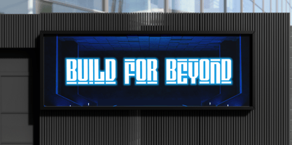 Digitron Futures Font Poster 3