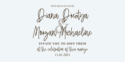 Mandiny Signature Font Poster 3