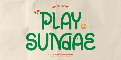Play Sundae Font Poster 1
