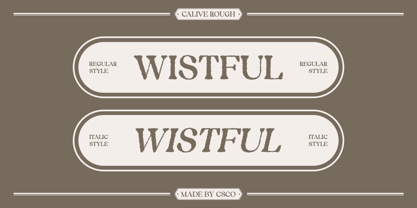 Calive Rough Font Poster 2