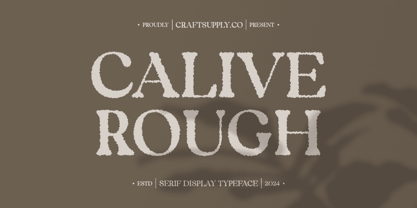 Calive Rough Font Poster 1