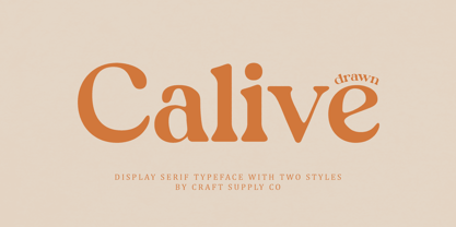 Calive Drawn Font Poster 1