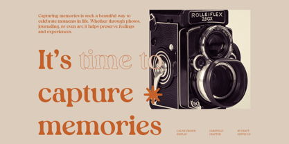 Calive Drawn Font Poster 3