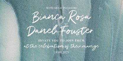 Romasha Signature Font Poster 4