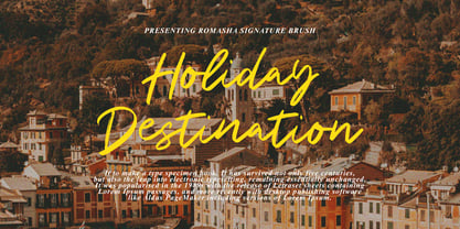 Romasha Signature Font Poster 10