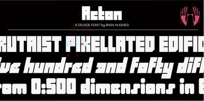 Acton Font Poster 1