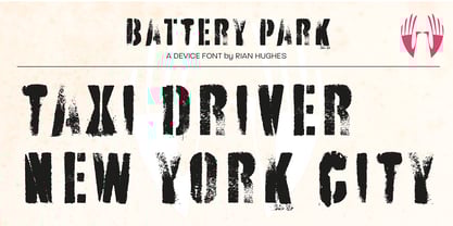 Battery Park Font Poster 12
