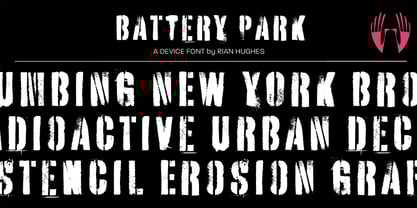 Battery Park Font Poster 1