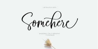MT Somehere Font Poster 1