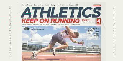 Direwolf Quest Font Poster 14