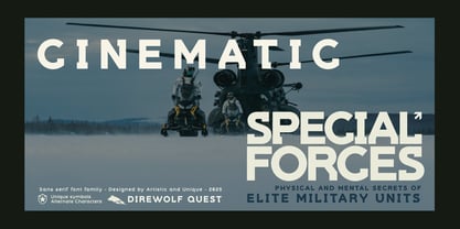 Direwolf Quest Font Poster 11