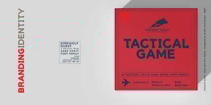 Direwolf Quest Font Poster 15