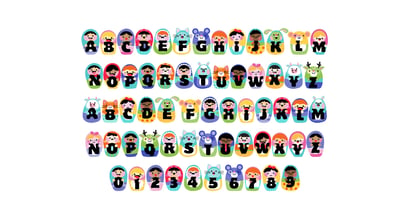 Wobblies Font Poster 7