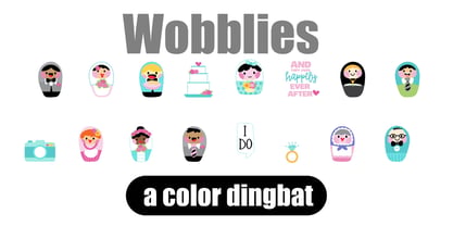 Wobblies Font Poster 4