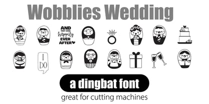 Wobblies Font Poster 6