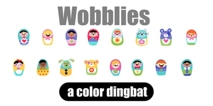 Wobblies Font Poster 3