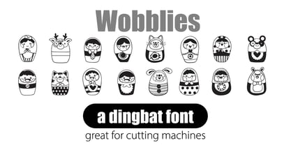 Wobblies Font Poster 5