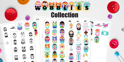 Wobblies Font Poster 1