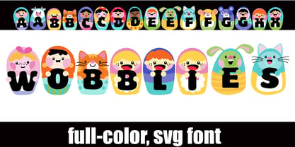 Wobblies Font Poster 2