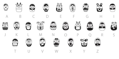 Wobblies Font Poster 10