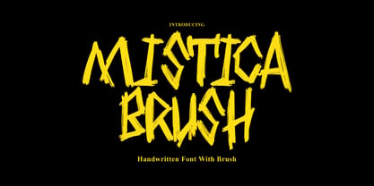 Mistica Brush Font Poster 1