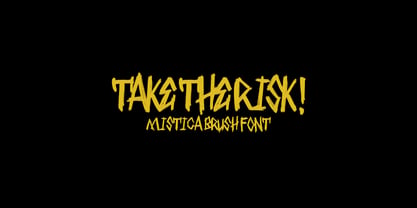 Mistica Brush Font Poster 6