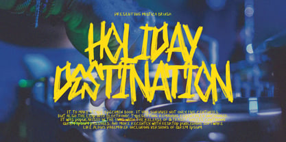 Mistica Brush Font Poster 4