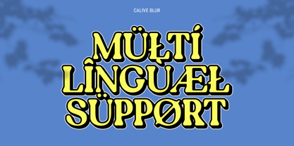 Calive Blur Font Poster 5