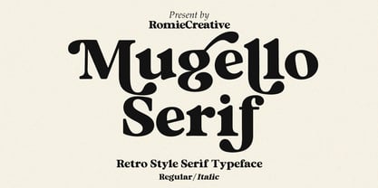 Mugello Serif Font Poster 1