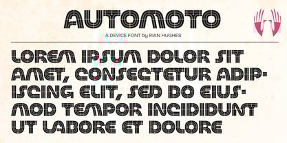 Automoto Font Poster 2