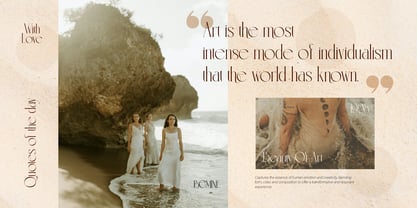 Bemine Font Poster 7