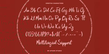 Dirotha Font Poster 7